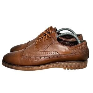Elegant Tan Leather Derby Shoes